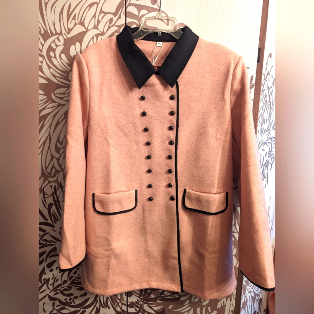 Nwt pink and black 2x cotton jacket